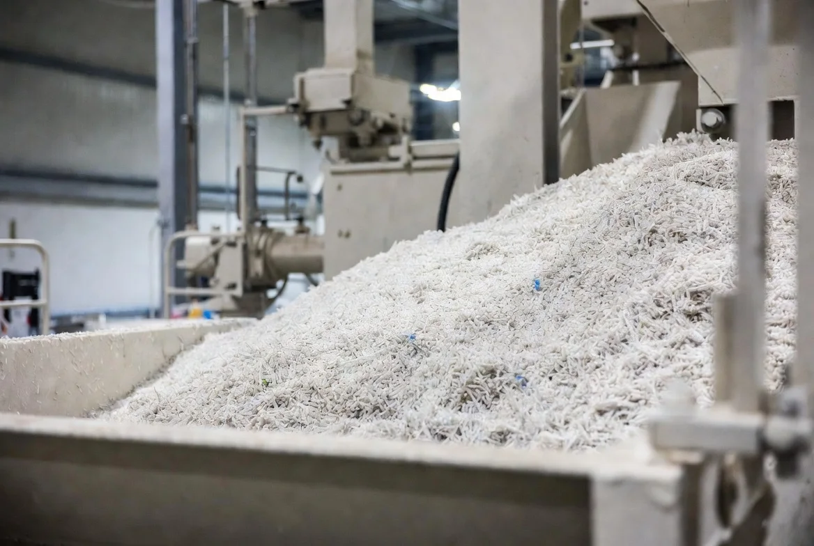 Prepared mixed feedstock sample at Harvest plant